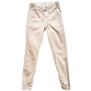 American Eagle Womens Cotton Blend Joggers Next Level Stretch Light Pink Pockets